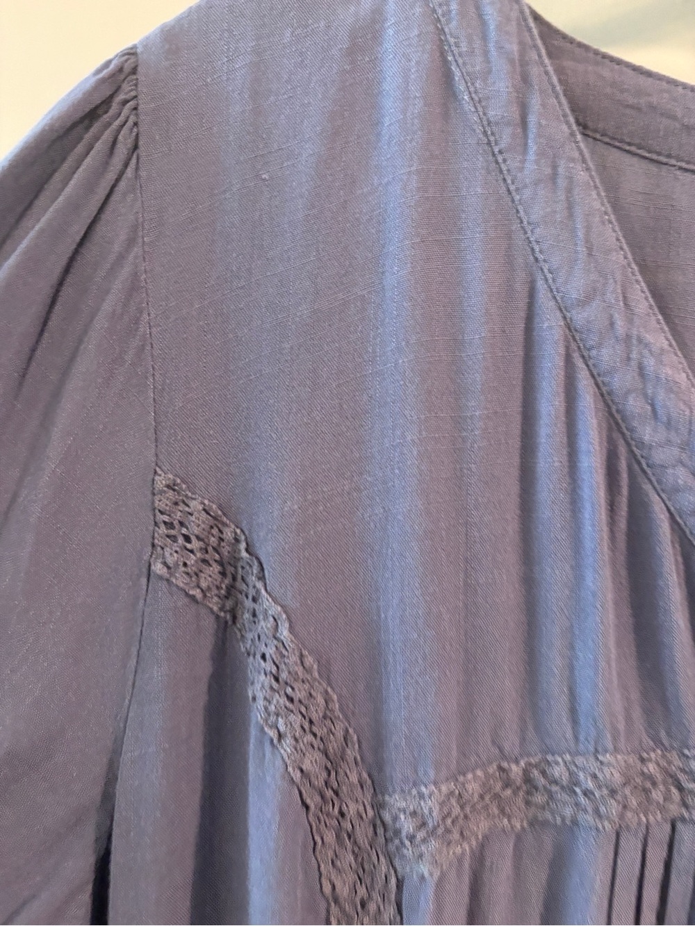 Baltic Born XL Blue High Low Midi Dress Boho Cottagecore Romantic - Picture 5 of 13